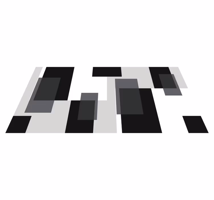 Vinil podovi moderni s apstraktnim blokovima - TenStickers