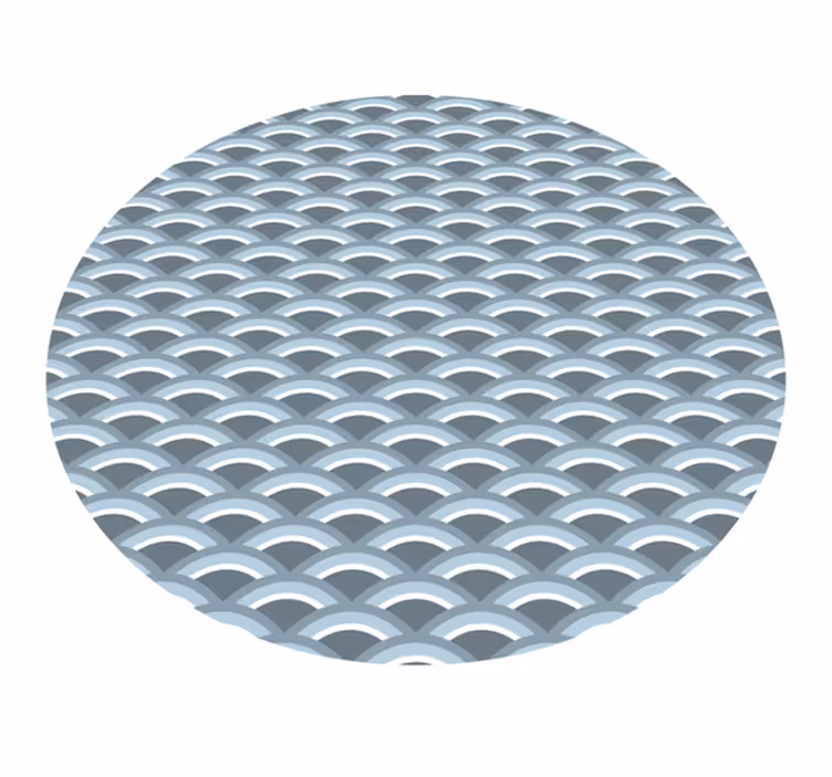 Vinil podovi geometrijski motiv vala - TenStickers