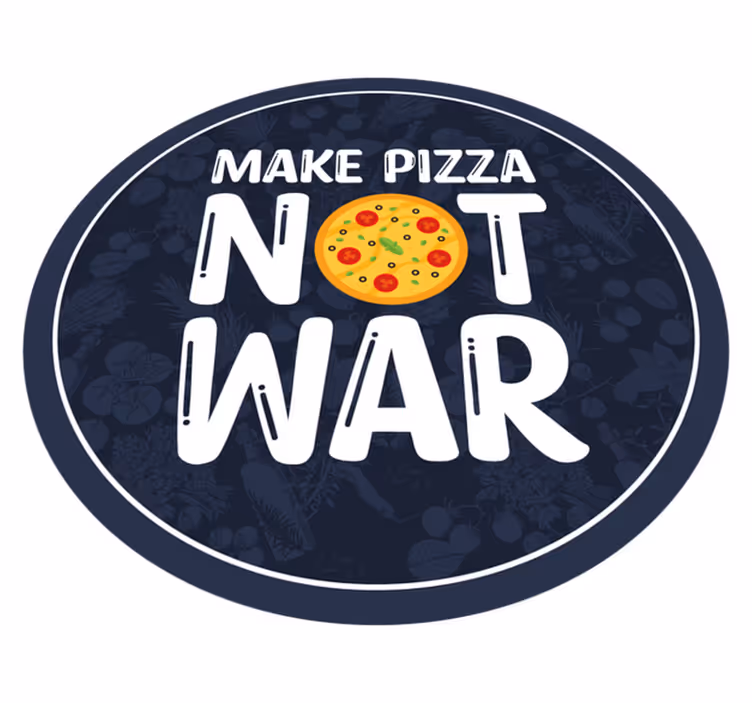 Vinilne prostirke s frazama ne praviti pizzu - TenStickers