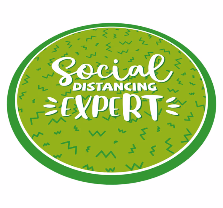 Vinil podovi karta svijeta za sigurnu udaljenost - TenStickers