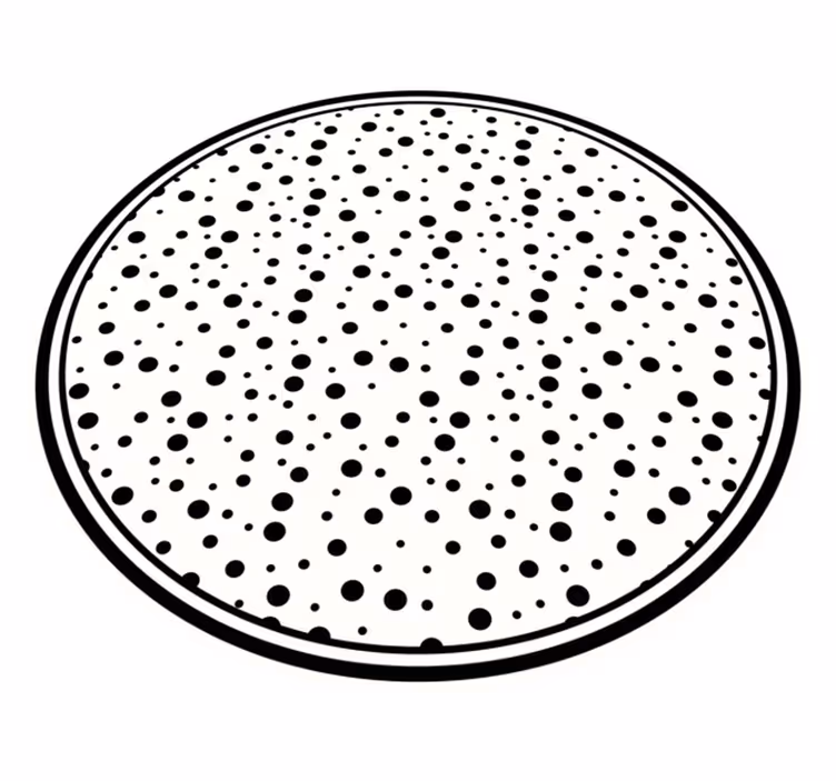 Vinil podovi minimalistički crne točkice - TenStickers