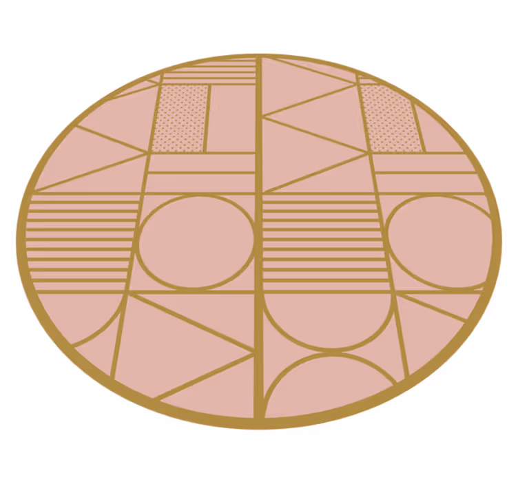 Vinil podovi geometrijski ružičasti motiv - TenStickers