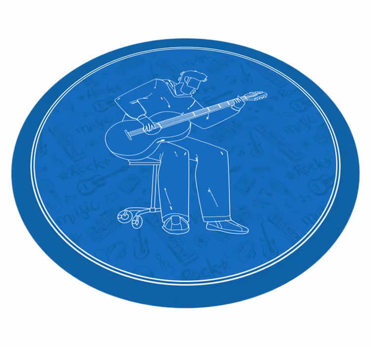 Vinil podovi tekstura glazbene vibracije - TenStickers