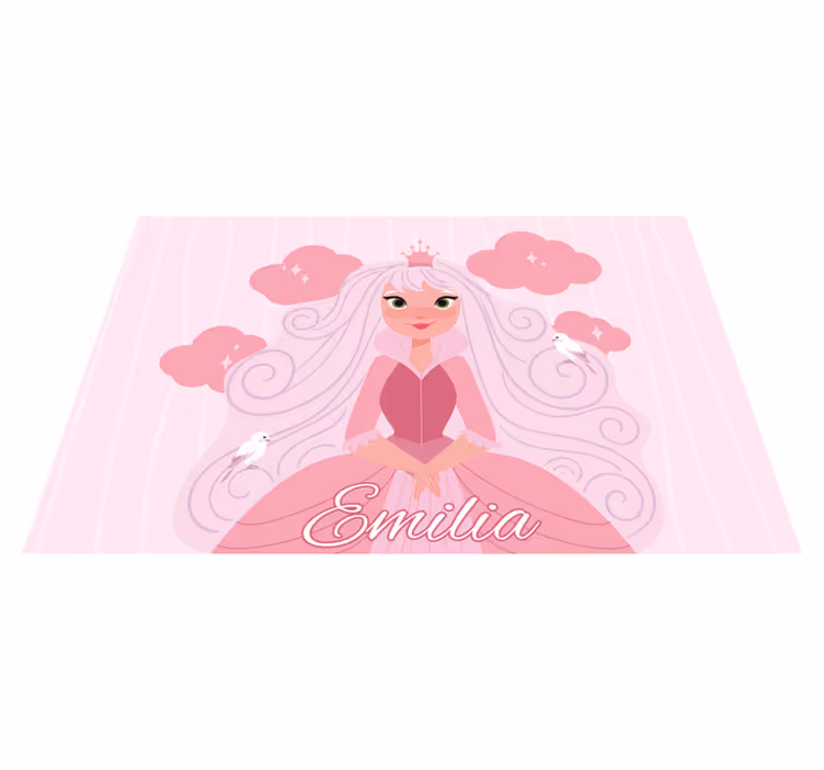 Vinil podovi s imenima lik princeze - TenStickers
