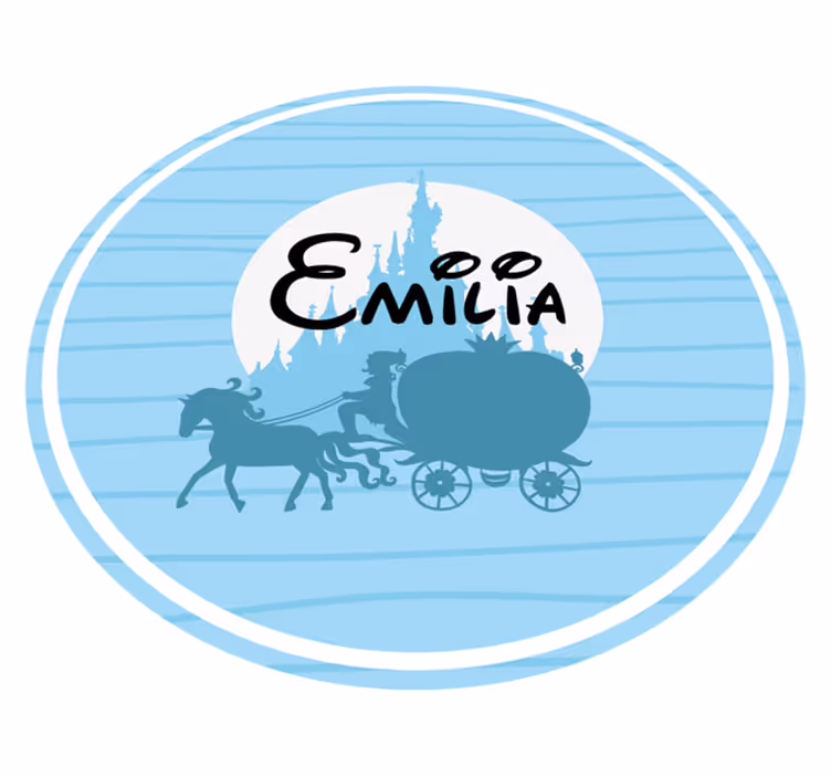 Vinil podovi s imenima tema baletne kočije - TenStickers