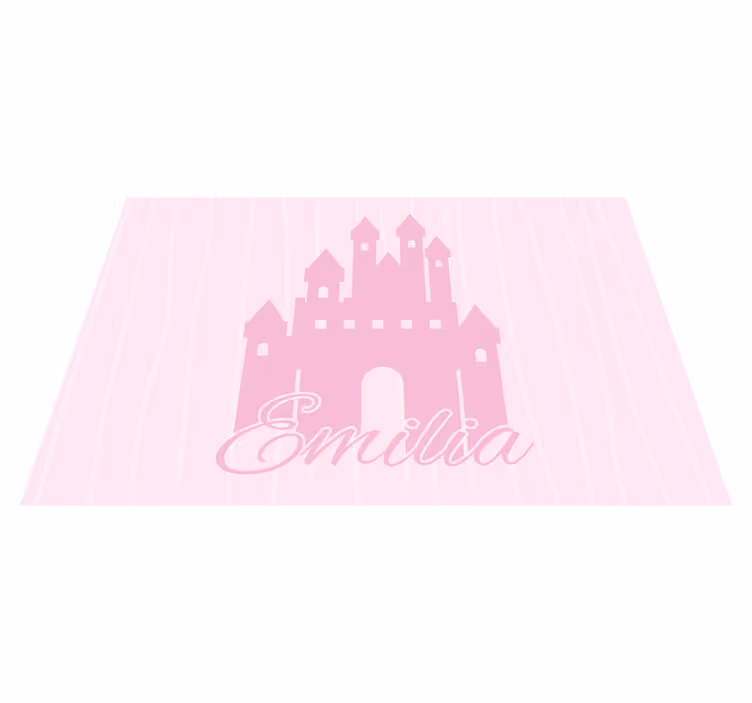 Vinil podovi s imenima dvorac princeze - TenStickers