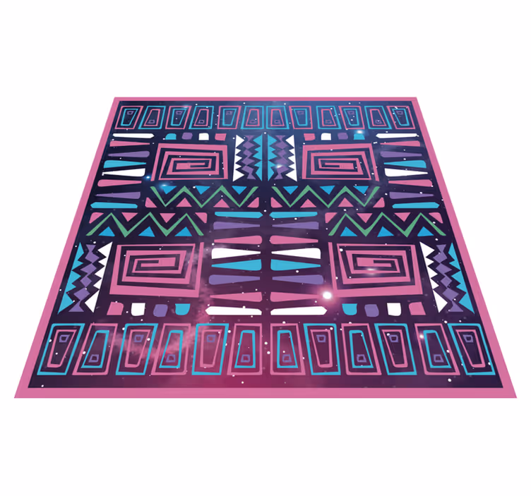 Vinil podovi etnički dinamični geometrijski uzorci - TenStickers