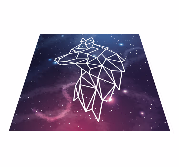 Vinil podovi otisak životinja geometrijska silueta medvjeda - TenStickers