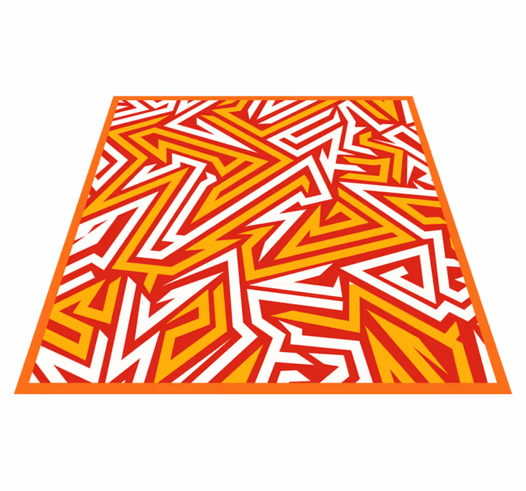 Vinil podovi tinejdžeri dinamični cik-cak uzorak - TenStickers