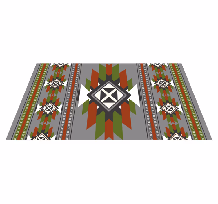 Vinil podovi etnički teksturirani geometrijski uzorak - TenStickers