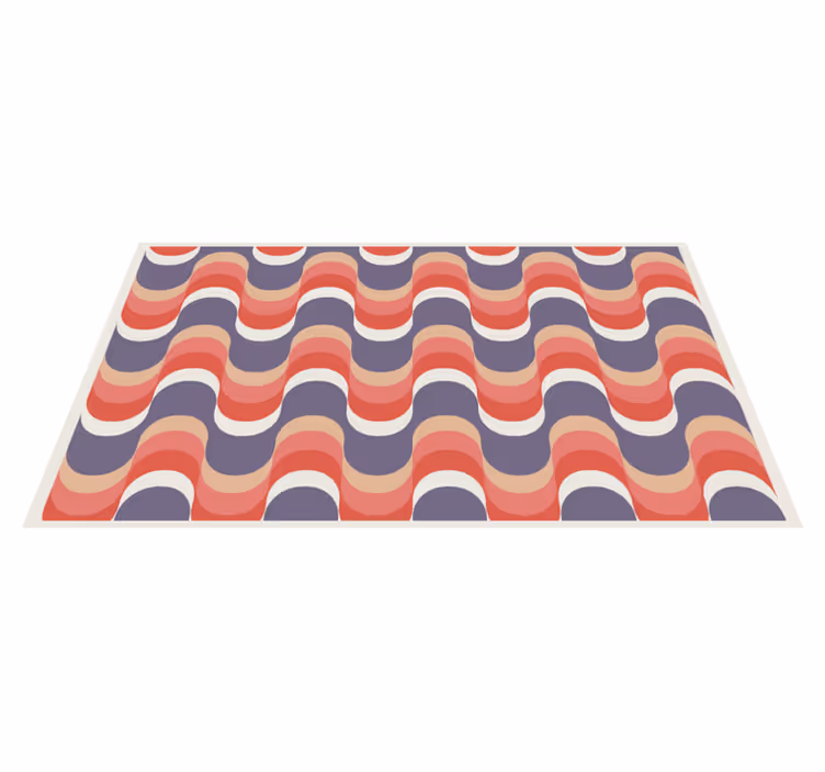 Vinil podovi geometrijski valovita paleta boja - TenStickers