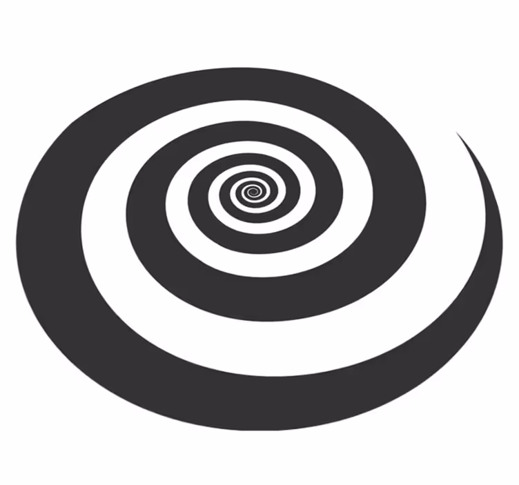 Vinil podovi geometrijski spiralni uzorak - TenStickers