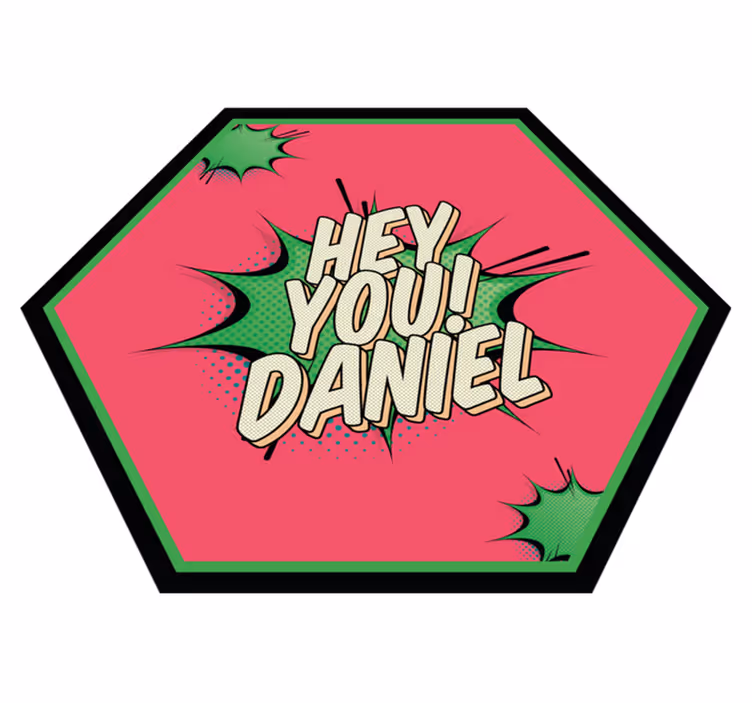 Hej ti super plakat za grafite personalizirana prostirka - TenStickers