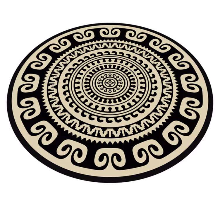 Vinil podovi mandala klasični kružni uzorak - TenStickers