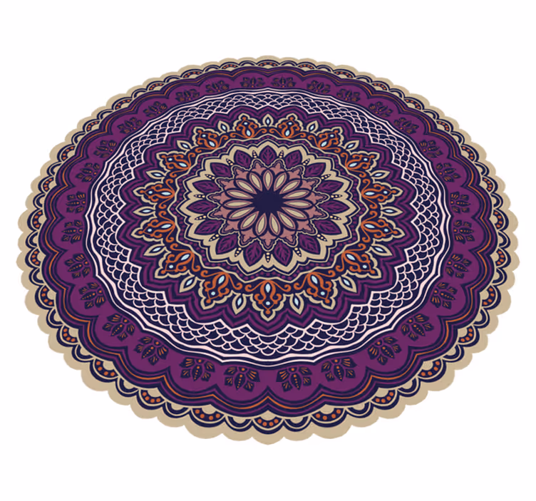 Vinil podovi mandala živahni ljubičasti dizajn - TenStickers