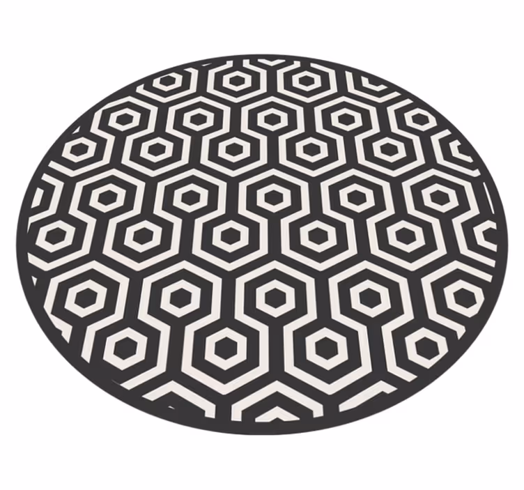 Vinil podovi geometrijski heksagonalni raspored - TenStickers
