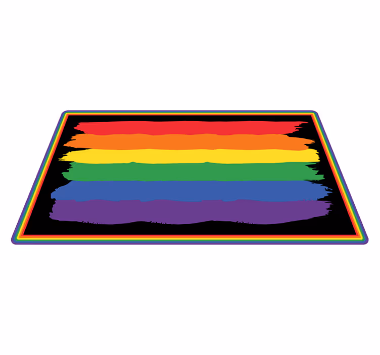 Vinil podovi prugasta šarene dugine pruge - TenStickers
