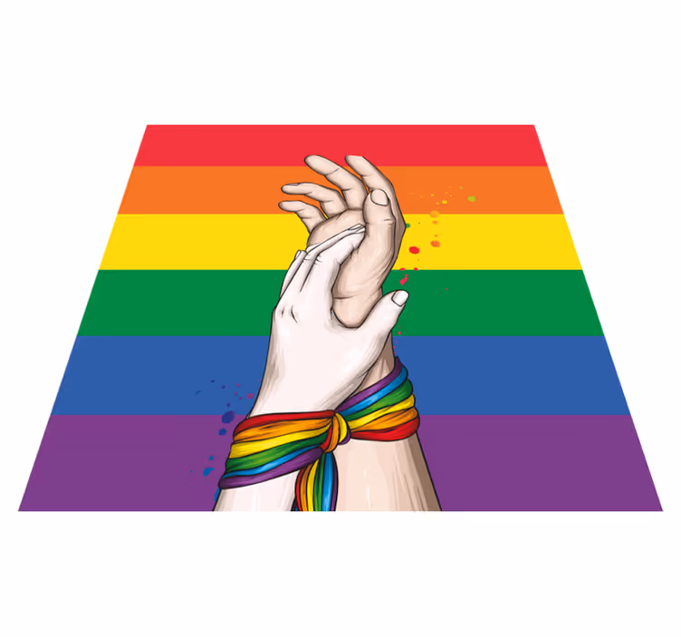 Vinil podovi događaji jedinstvo ruku duga - TenStickers