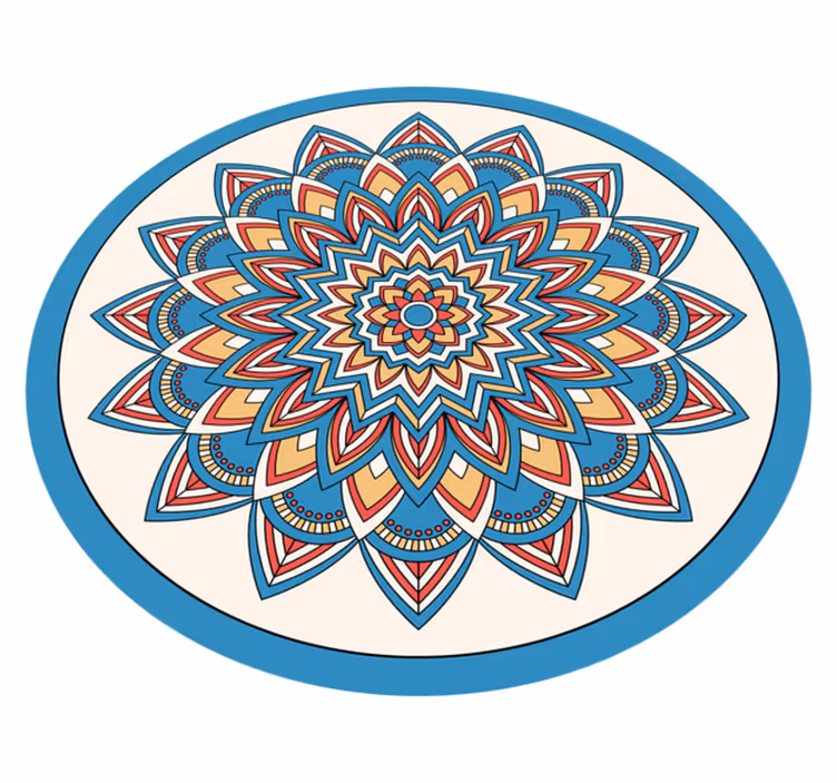 Vinil podovi mandala živahni botanički raspored - TenStickers