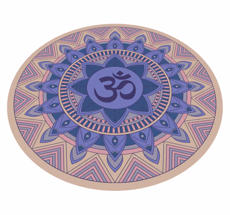 Vinil podovi mandala meditativni uzorak lotosa - TenStickers