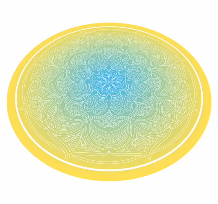 Vinil podovi mandala zamršen cvjetni uzorak - TenStickers