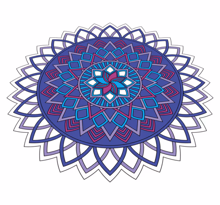Vinil podovi mandala složeni cvjetni aranžman - TenStickers