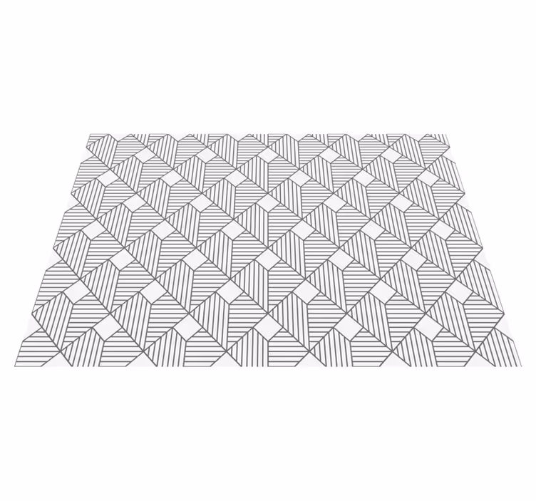 Vinil podovi geometrijski sivi uzorkovani stil - TenStickers