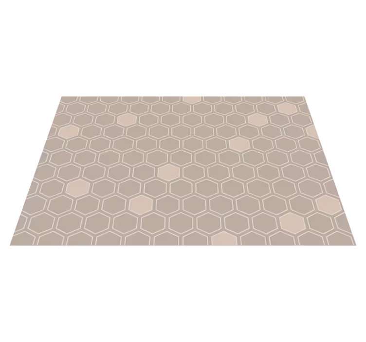 Vinil podovi geometrijski šesterokutni bež motiv - TenStickers