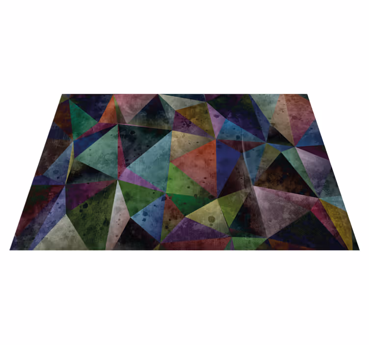 Vinil podovi geometrijski šareni trokutasti mozaik - TenStickers