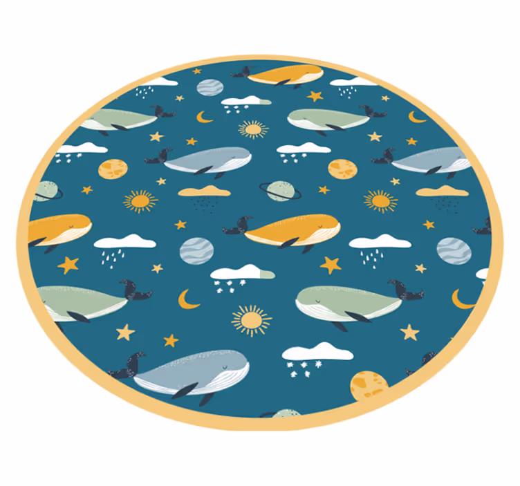 Vinil podovi djeca avantura s kitovima - TenStickers