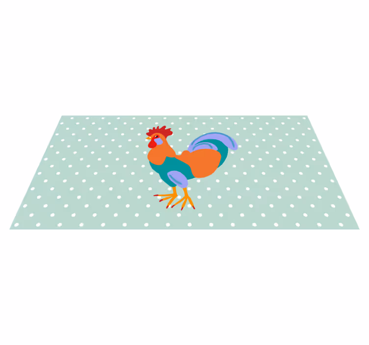 Vinil podovi životinja s vibrantnim pijetlom - TenStickers