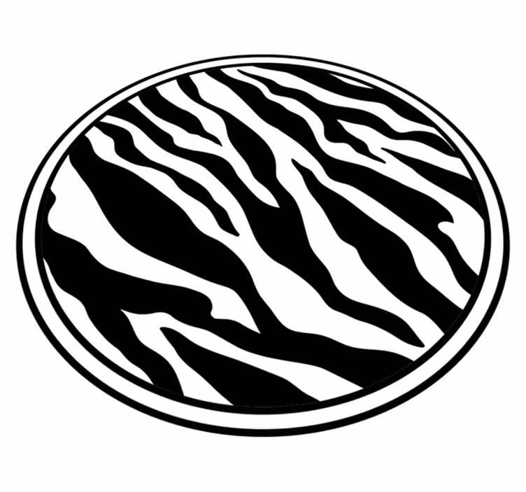 Vinil podovi otisak životinja šik zebra linije - TenStickers