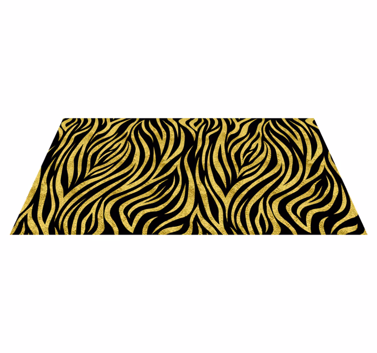 Vinil podovi otisak životinja zlatni zebrasti uzorak - TenStickers