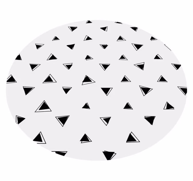 Mali crni trokuti geometrijski tepisi - TenStickers