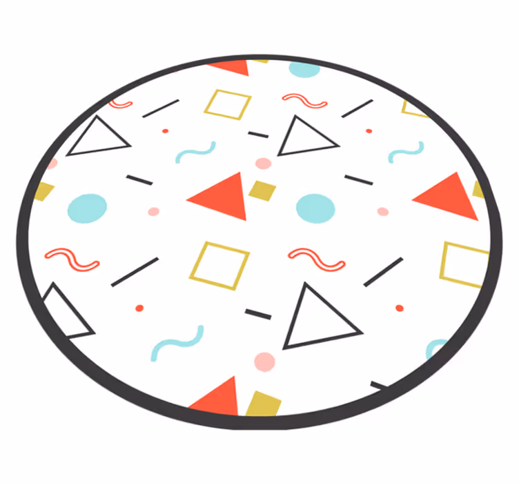 Vinil podovi geometrijski geometrijski šareni oblici - TenStickers