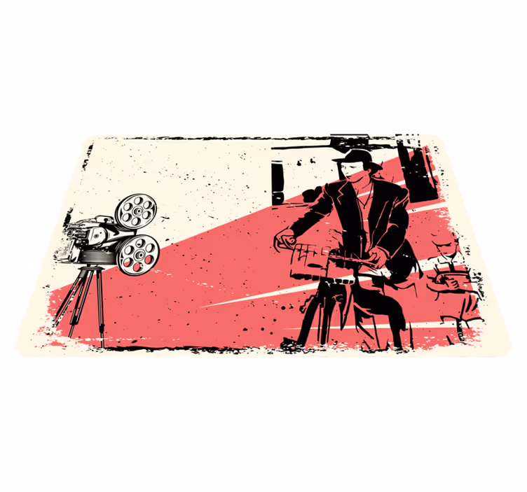 Vinil podovi berba klasična filmska scena - TenStickers