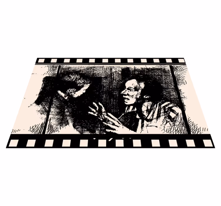 Silueta talijanski film dizajn vintage sag - TenStickers