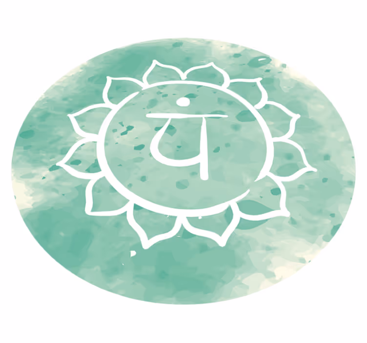 Vinil podovi mandala simbol lotosove čakre - TenStickers