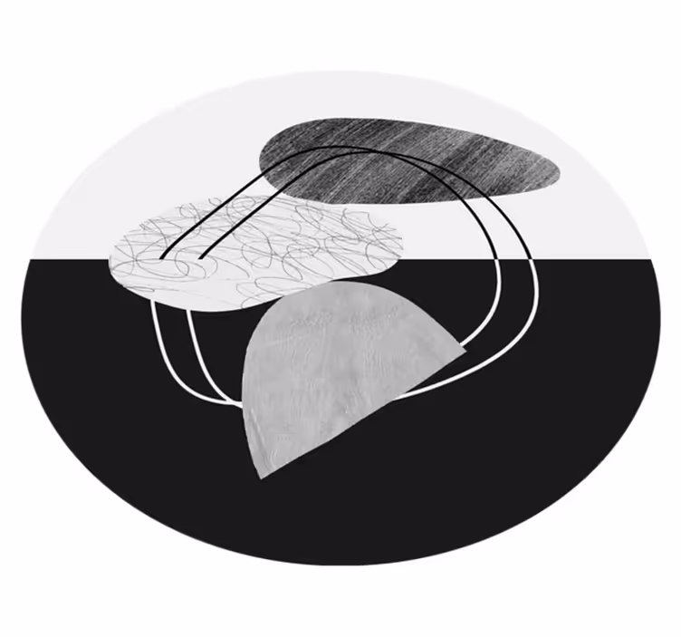 Vinil podovi minimalistički s apstraktnim oblicima - TenStickers