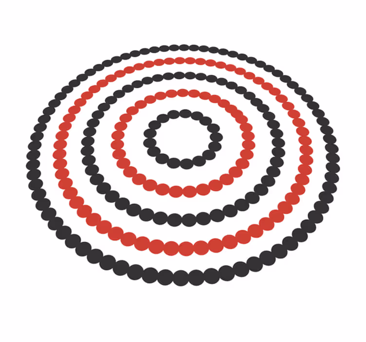 Vinil podovi geometrijski spiralni točkasti uzorak - TenStickers