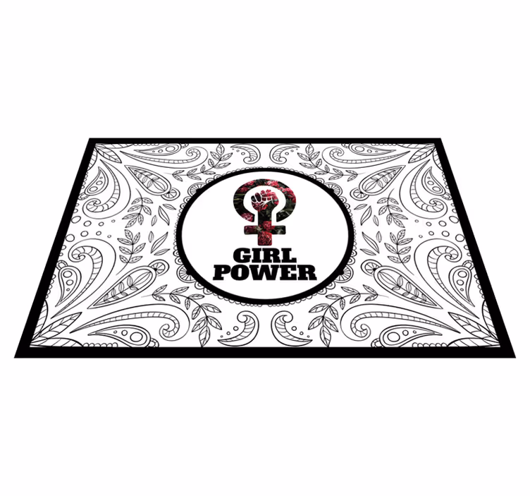 Vinilne prostirke s frazama izjava o ženskoj moći - TenStickers