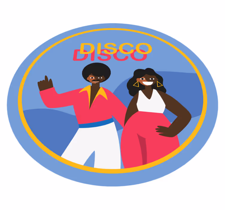 Ples 80 -ih disco man vintage sag - TenStickers