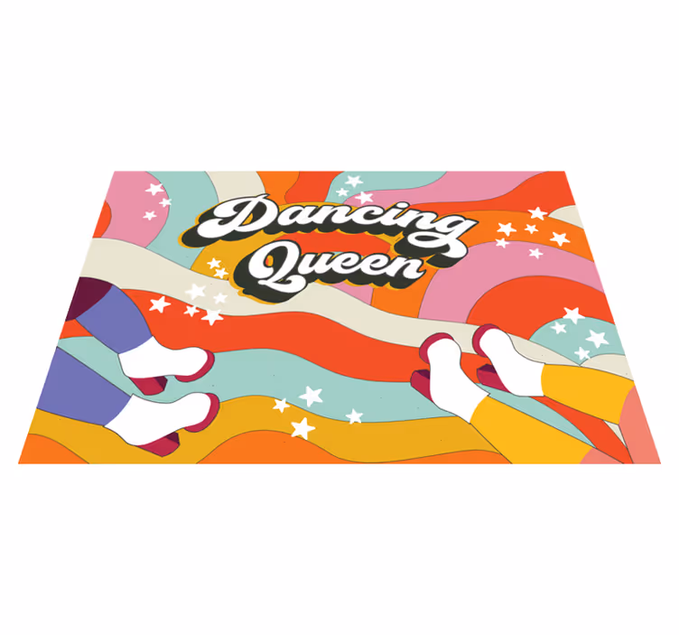 Drugi vinil podovi uzorak kraljice plesa - TenStickers
