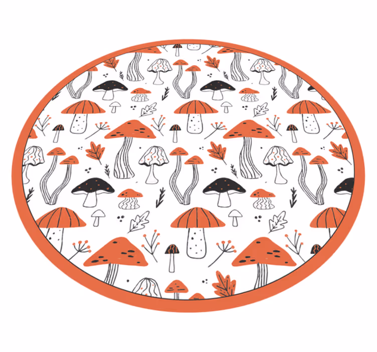 Vinil podovi priroda u carstvu gljiva fantazije - TenStickers