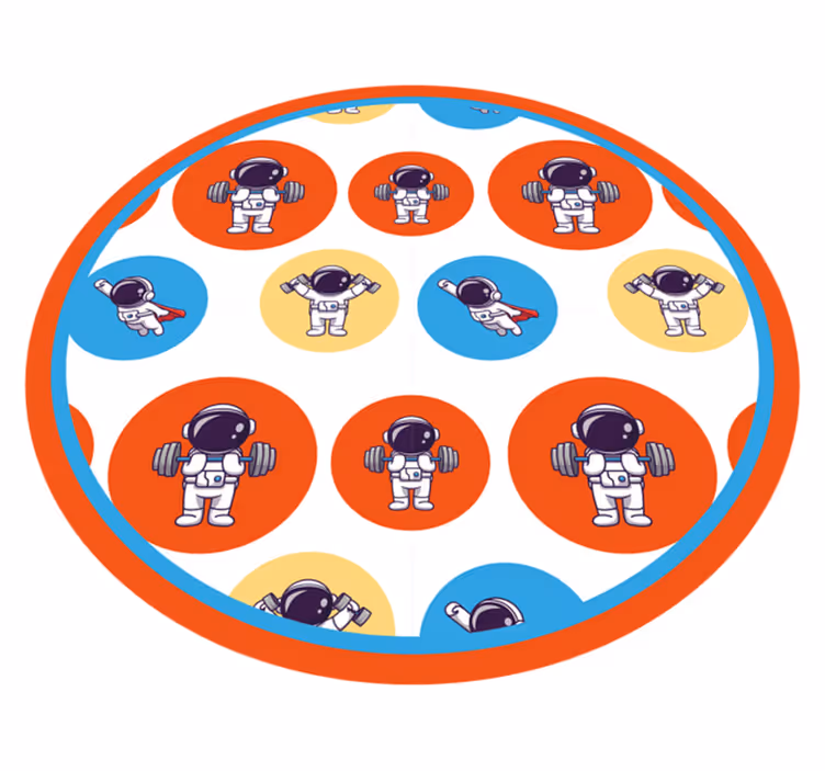 Drugi vinil podovi kondicija astronauta - TenStickers