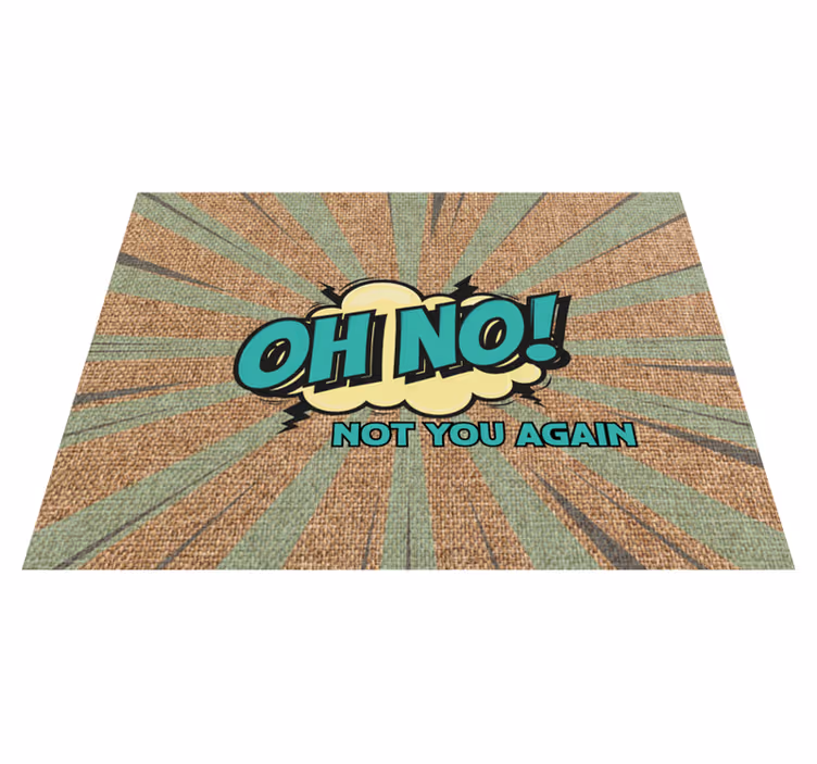 Vinilne prostirke s frazama o ne opet - TenStickers