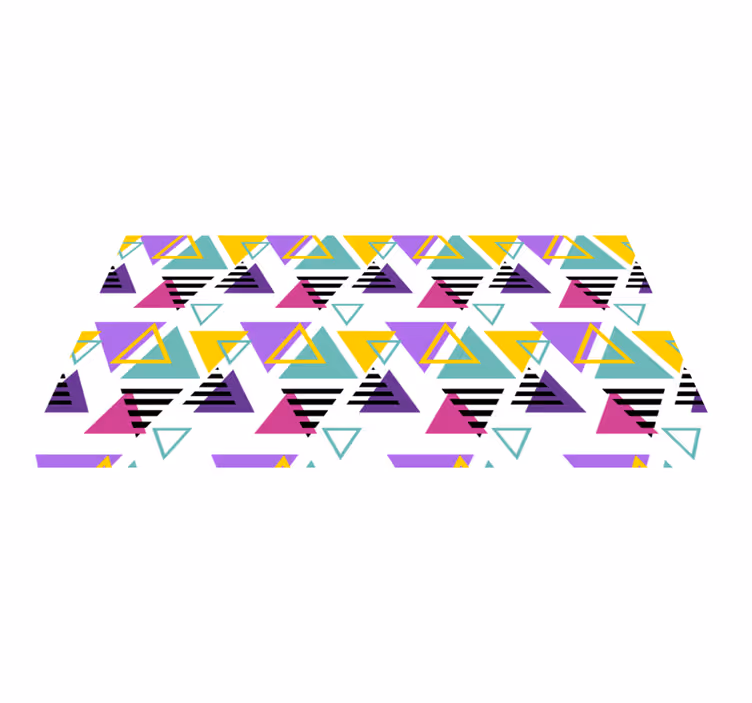 Vinil podovi geometrijski šareni trokutasti aranžman - TenStickers