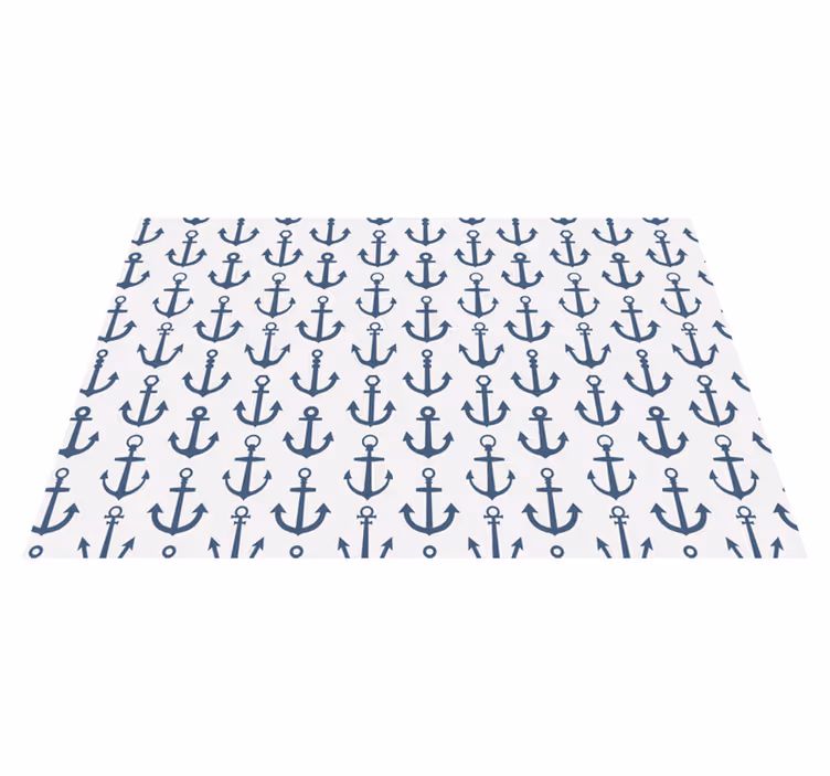 Vinil podovi za kupatilo tema nautičkog sidra - TenStickers