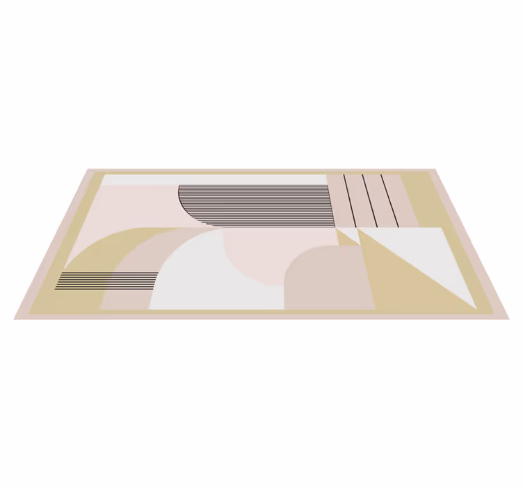 Pastelne boje geometrijski urbani dizajn tepih - TenStickers
