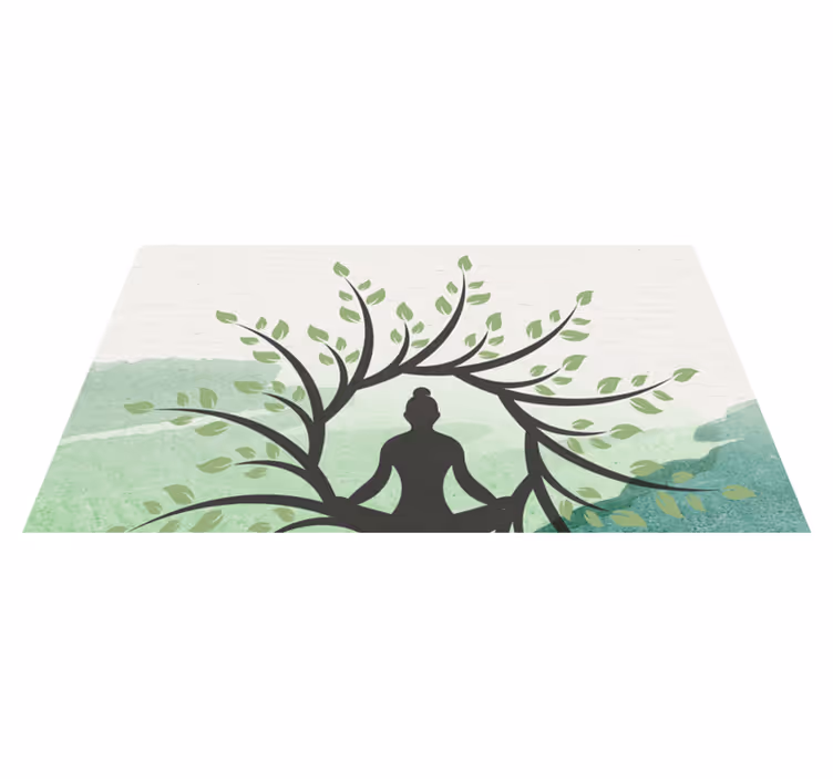 Vinil podovi priroda dizajn stabla za meditaciju - TenStickers